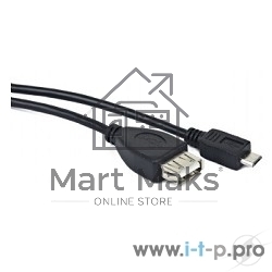 Кабель Gembird/Cablexpert A-OTG-AFBM-001 AF/MicroBM, Кабель USB 2.0 OTG, 0.15м, пакет