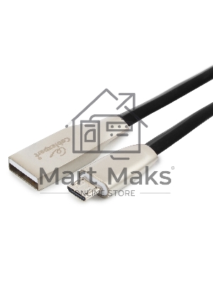 Кабель USB2.0 Cablexpert CC-G-mUSB01Bk-1M, AM/microB, серия Gold, длина 1м, черный, блистер