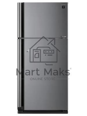 Холодильник Sharp SJXE55PMSL серебристый двухкамерный 388/148 л морозилка сверху