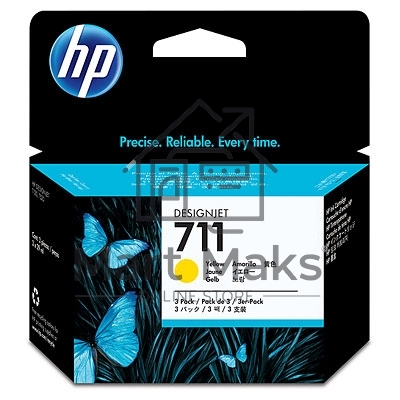 Картридж струйный HP №711 CZ136A желтый x3уп. для HP DJ T120/T520 (29мл)