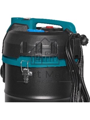 Пылесос профессиональный Bort BSS-1530 черный, 300/1500 Вт, уборка влажная/сухая, пылесборник мешок/контейнер 30л