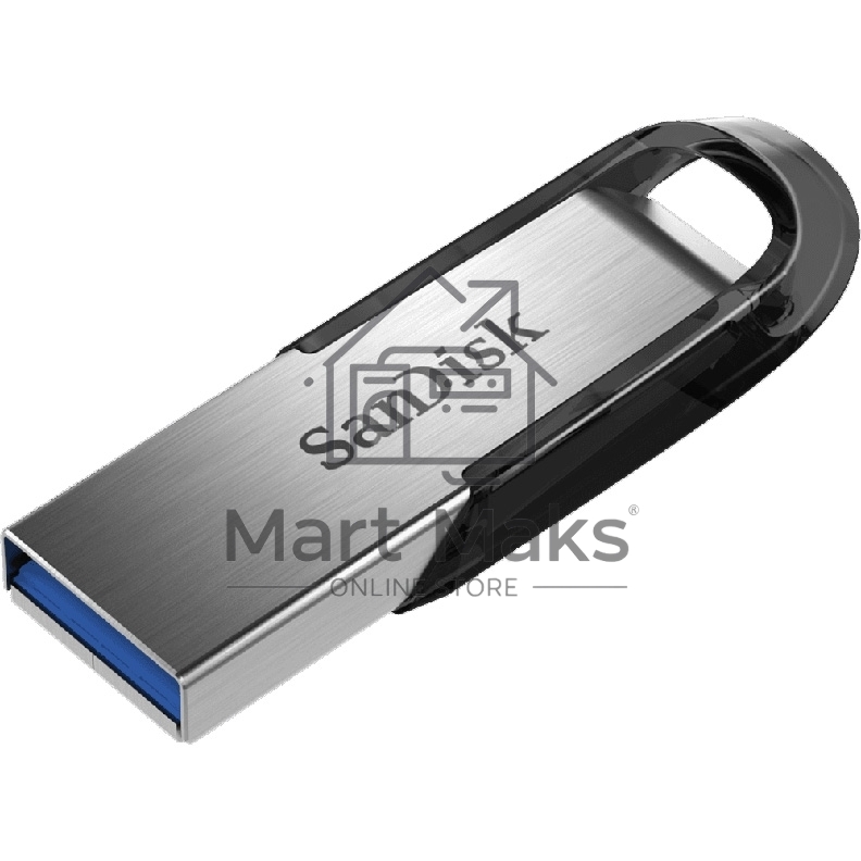 Флешка USB Sandisk CZ73 Cruzer Ultra Flair (SDCZ73-032G-G46), 32Gb, USB 3.0, R/W 150/45, серебристый/черный