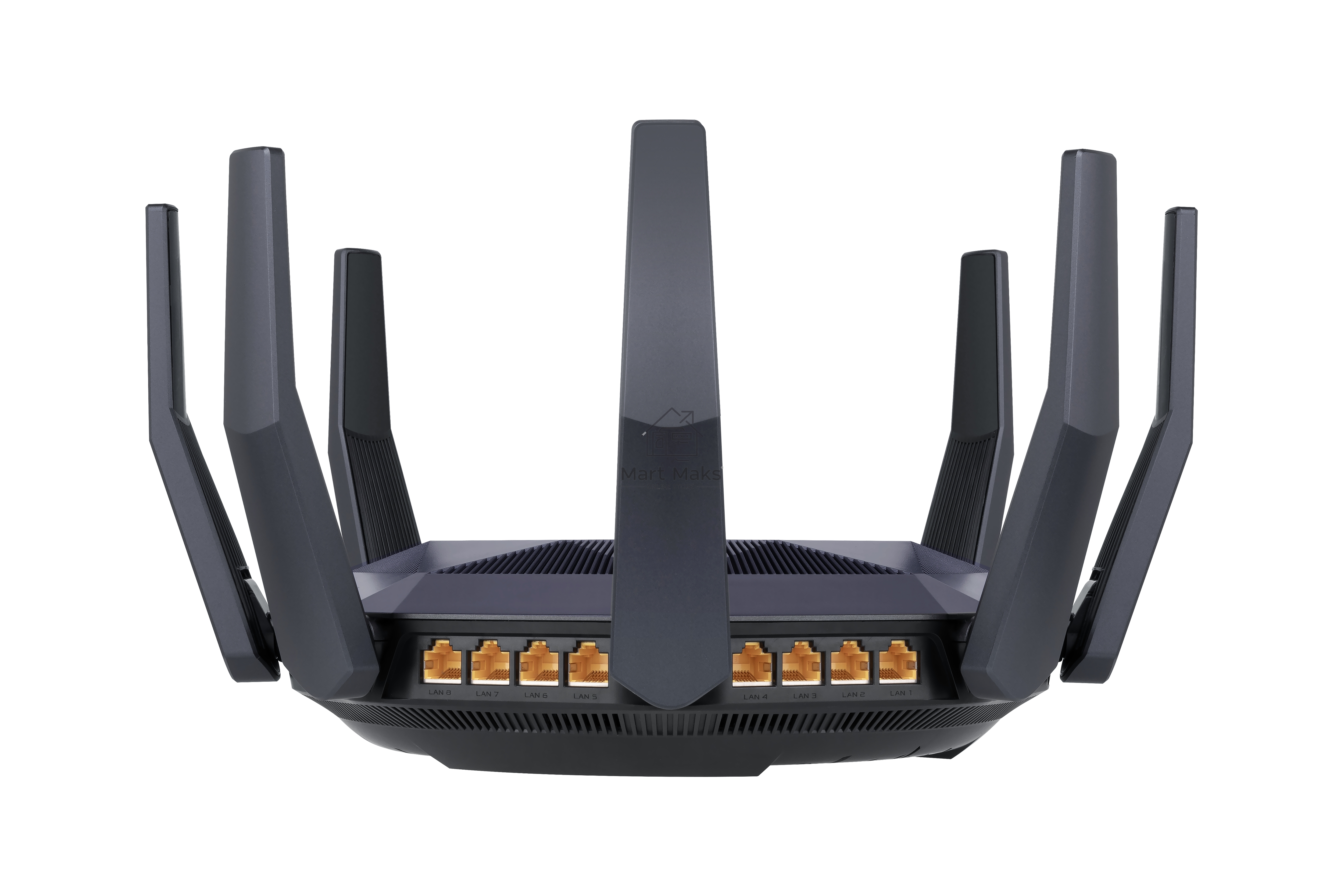 Роутер ASUS RT-AX89X, 802.11b/g/n/ac/ax, до 1148+4804 бит/c, 2,4 + 5 гГц, 8 антенны, USB, GBT LAN