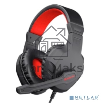 Гарнитура GAMING CUJO BLACK/RED 64505 Defender