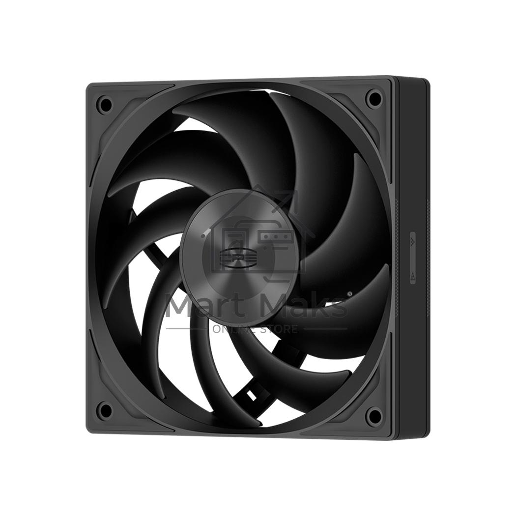 Кулер для ПК PCCooler F5R120 BK 3IN1 черный (120x120x25mm, 4-pin PWM, 46CFM, 26.88dBA, 1800RPM, 3pcs)