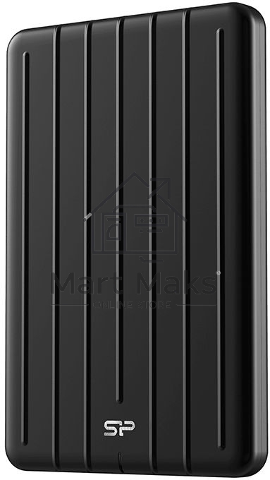 Твердотельный диск Silicon Power Bolt B75 Pro, External, 2Tb Type-C R/W - 520/420 MB/s Алюминий/черный