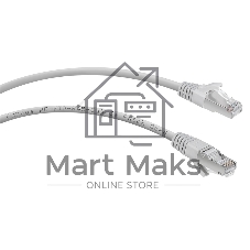 Шнур коммутационный Cabeus, Cat.5e, экр., F/UTP, RJ45/RJ45, PVC, AWG24, 1м, серый