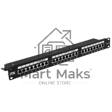 Патч-панель кат.5Е STP, 24 порта (IDC Dual) 1U патч-панель кат.5Е STP, 24 порта (IDC Dual)
