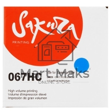 Картридж лазерный Sakura 067HC (5105C002) для Canon i-SENSYS LBP631/LBP633/MF651/MF655/MF657, голубой, 2350 к. (чип без счетчика копий)