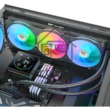 Система водяного охлаждения Thermaltake TH360-S V3 ARGB Soc-AM5/AM4/1200/1700/1851 черный 4-pin 37.8dB Al LCD 365W Ret (CL-W470-PL12SW-A)