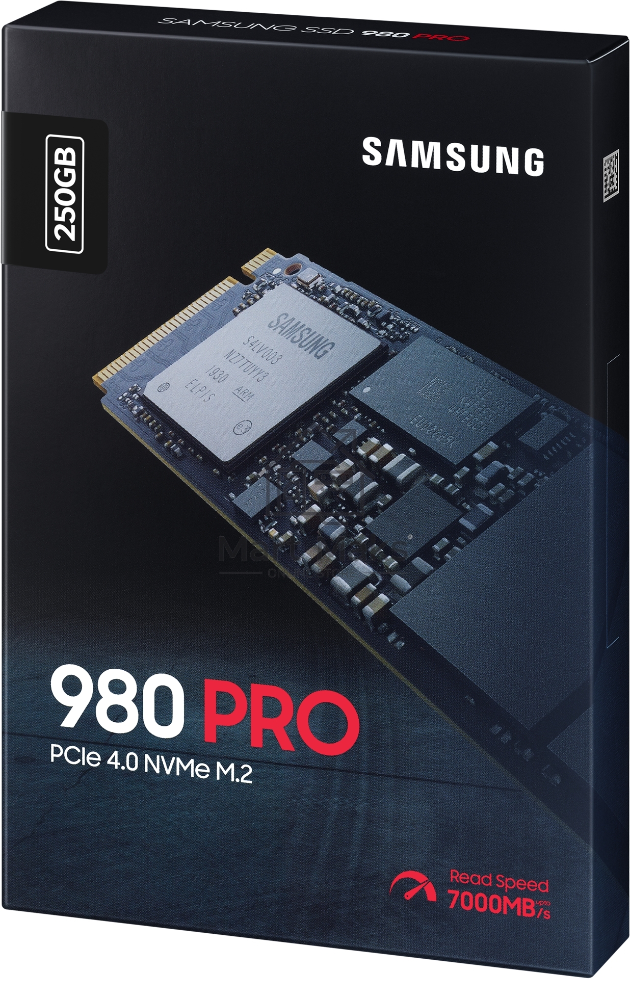 Накопитель SSD Samsung 980 PRO, 250GB, PCIe 4.0 x4, M.2 2280, NVMe, R/W 6400/2700