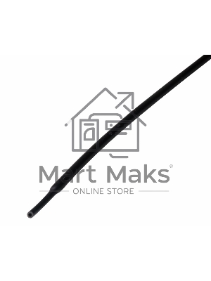 Трубка термоусадочная 1.0/0.5 1м черный Rexant 20-1006