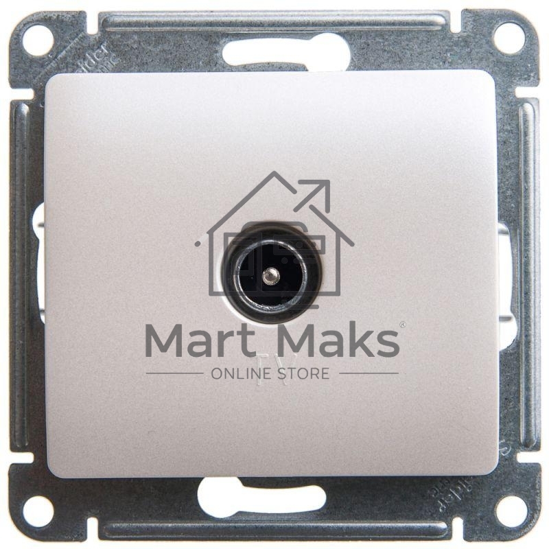Механизм розетки TV 1-м Glossa 1DB перламутр SchE GSL000691