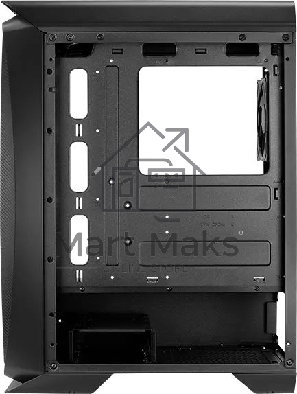 Компьютерный корпус Aerocool / Formula Aero One Eclipse-G-BK-v1 черный без БП ATX 4x120mm 2xUSB3.0 audio
