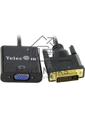 Кабель-переходник VCOM DVI-D 25M ---> VGA 15F Telecom <TA491> Кабель-переходник DVI-D 25M ---> VGA 15F Telecom <TA491>