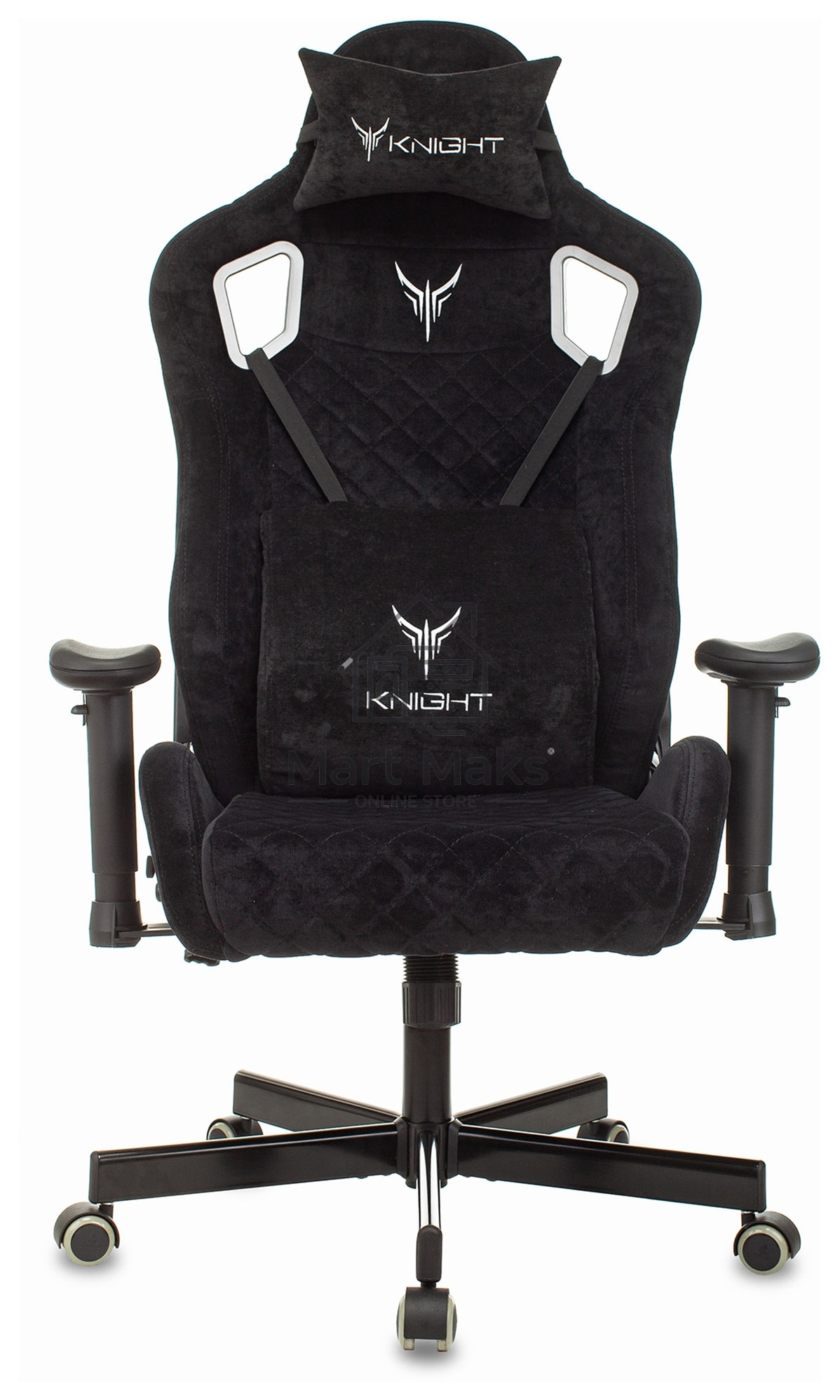 Кресло игровое Бюрократ Knight Outrider Light-20 черный с подголов. крестовина металл