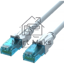 Патч-корд Vention прямой UTP cat.5е, RJ45 - 0,75м. Серый VAP-A10-S075