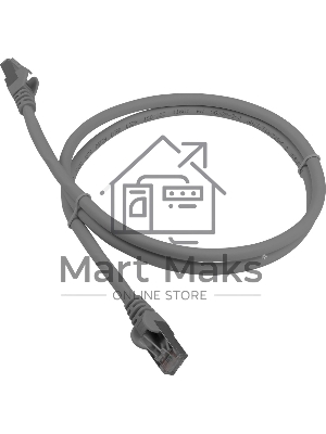 Патч-корд LANMASTER LSZH FTP кат.6A, 7.0 м, серый