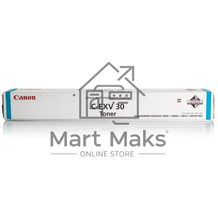 Картридж лазерный Canon C-EXV30 TONER C EUR голубой (54000 стр.) для Canon imageRUNNER C9000, C9060, C9065, C9070