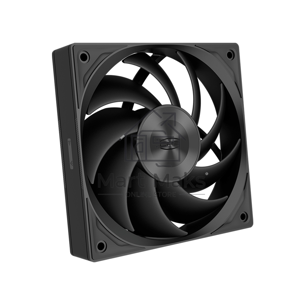 Кулер для ПК PCCooler F5R120 BK 3IN1 черный (120x120x25mm, 4-pin PWM, 46CFM, 26.88dBA, 1800RPM, 3pcs)