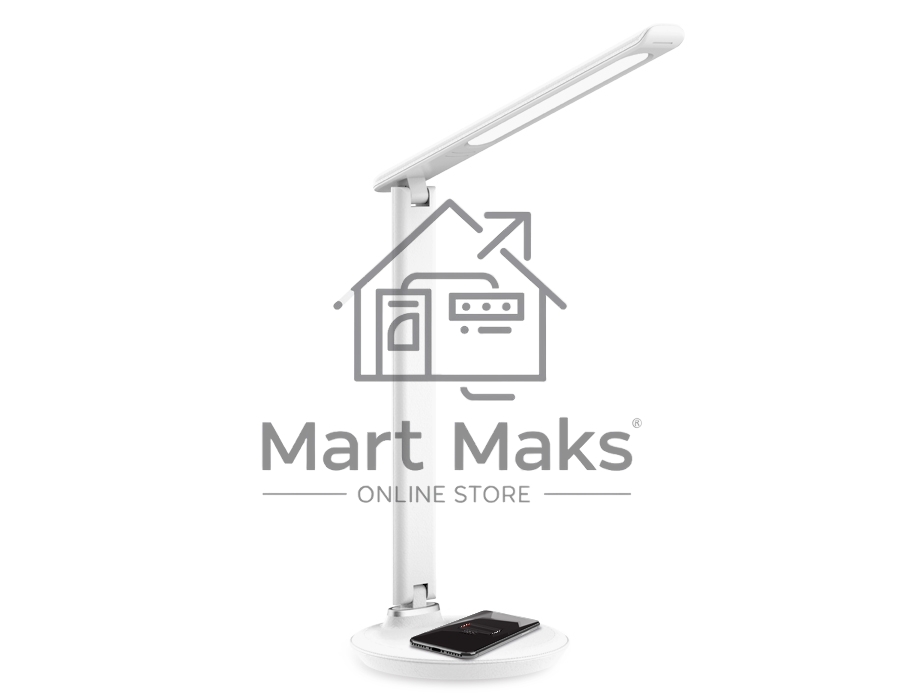 Светодиодная настольная лампа с беспроводной зарядкой Ambrella light DE520 WH белый LED 3000-6400K 8W
