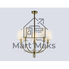 Люстра Ambrella light LH75351/5 SB/WH бронза/белый E14*5 max 40W D630*780