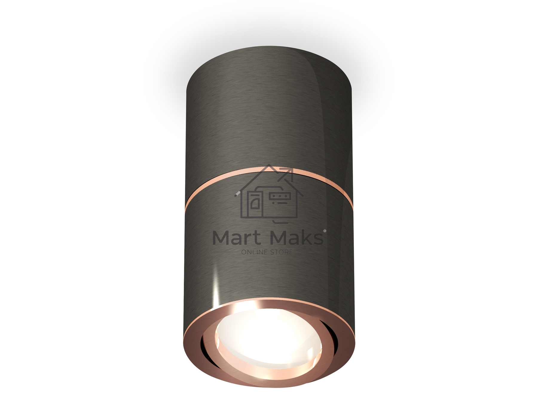 Светильник Ambrella Light XS7403100 DCH/PPG черный хром/золото розовое полированное MR16 GU5.3 (C7403, A2073, C7403, N7005)