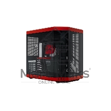 Корпус без блока питания Case HYTE Y70, Midi-Tower, TG, no fans, 2xUSB-A 3.2, 1xUSB Type-C, E-ATX, ATX, mATX, mITX Black Cherry
