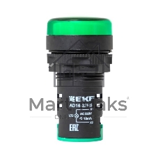 Матрица светодиодная AD16-22HS зел. EKF ledm-ad16-g