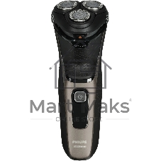 Бритва электрическая роторная Philips S3242/12 питан.:аккум. черный/серебристый
