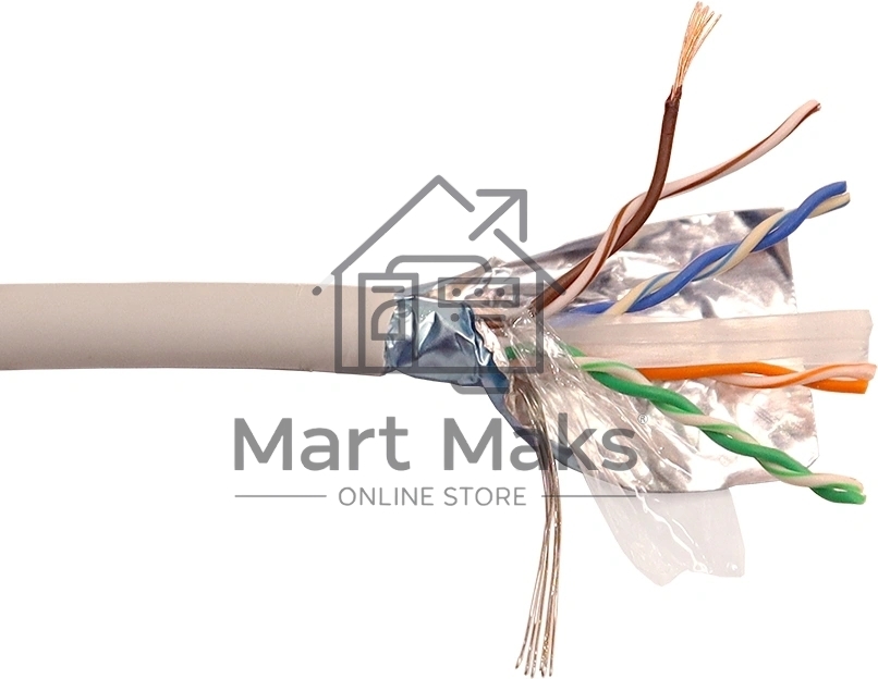 Кабель информационный Lanmaster LAN-6EFTP-PT-LSZH-GY кат.6 FTP 4 пары 23AWG LSZH внешний 305м серый