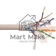 Кабель информационный Lanmaster LAN-6EFTP-PT-LSZH-GY кат.6 FTP 4 пары 23AWG LSZH внешний 305м серый