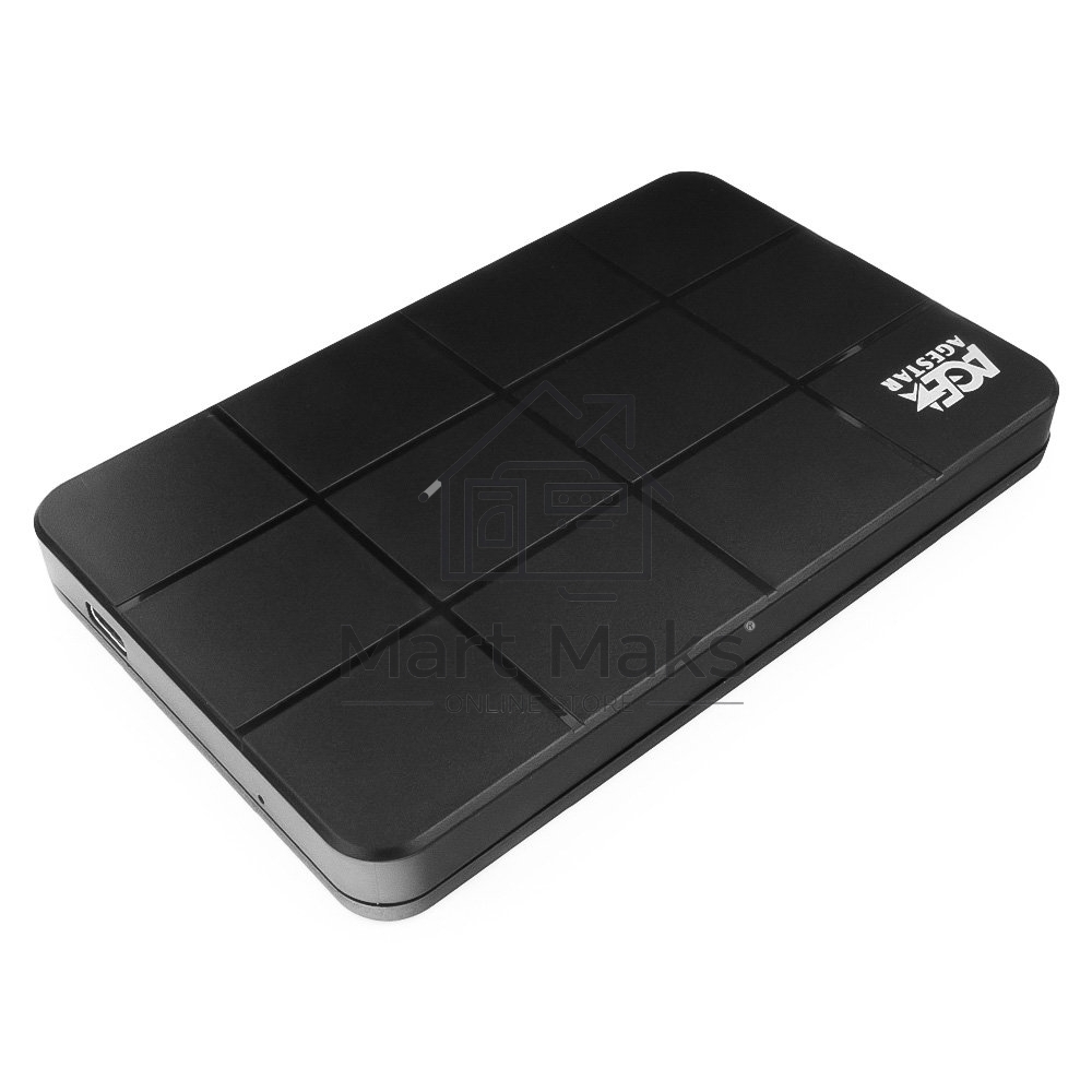 Внешний корпус для HDD AgeStar 3UB2P1 SATA III пластик черный 2.5