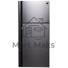 Холодильник Sharp SJ-XG55PMSL серебристый двухкамерный 394/162л морозилка сверху, No Frost