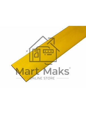 Термоусаживаемая трубка Rexant 35,0/17,5 мм, желтая, упаковка 10 шт. по 1 м