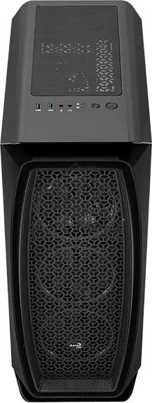 Компьютерный корпус Aerocool / Formula Aero One Eclipse-G-BK-v1 черный без БП ATX 4x120mm 2xUSB3.0 audio