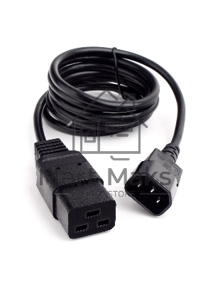 Кабель питания Cablexpert PC-189-1-1, 1.8м, C14- C19, 3x1кв.мм, черный, с заземлением