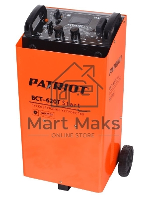 Устройство пуско-зарядное PATRIOT BCT-620T Start220В±15% 3300Вт 12/24В з/п90/550А 50-1000А/ч 25кг