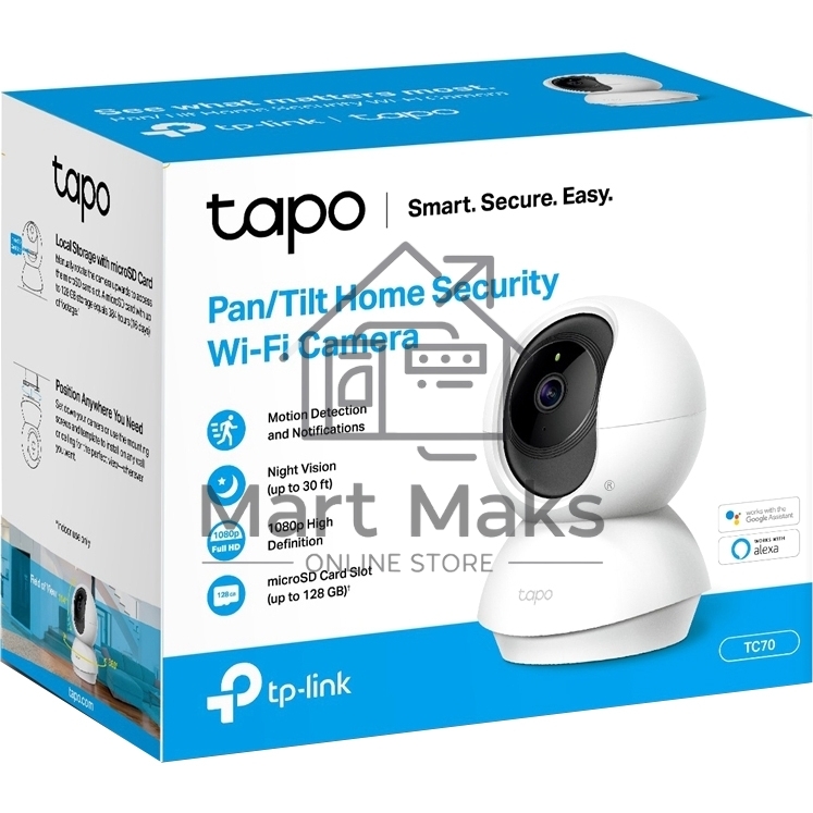 Домашняя поворотная Wi-Fi камера TP-Link TC70