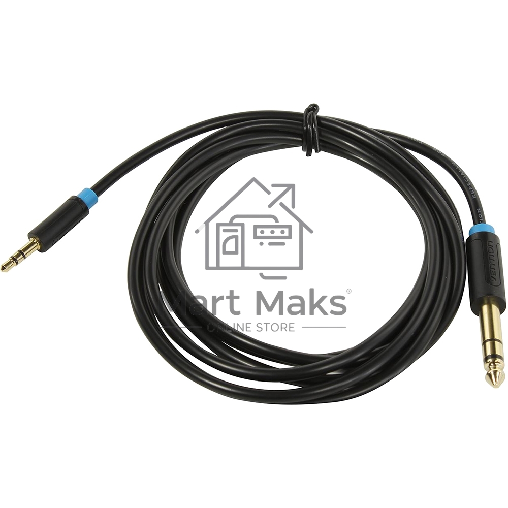 Кабель Vention аудио Jack 6,5 mm M/ 3,5 M - 2 м