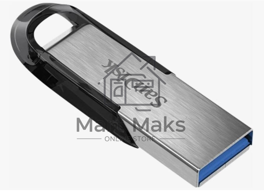 Флешка USB Sandisk CZ73 Cruzer Ultra Flair (SDCZ73-032G-G46), 32Gb, USB 3.0, R/W 150/45, серебристый/черный