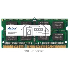Оперативная память NETAC Basic, DDR3L, 8GB (1x8GB), 1600MHz, CL11, SO-DIMM