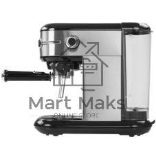 Кофеварка рожковая BQ CM3001 сталь-черный, исп. кофе - молотый, 1 л, 1450 Вт, 15 бар