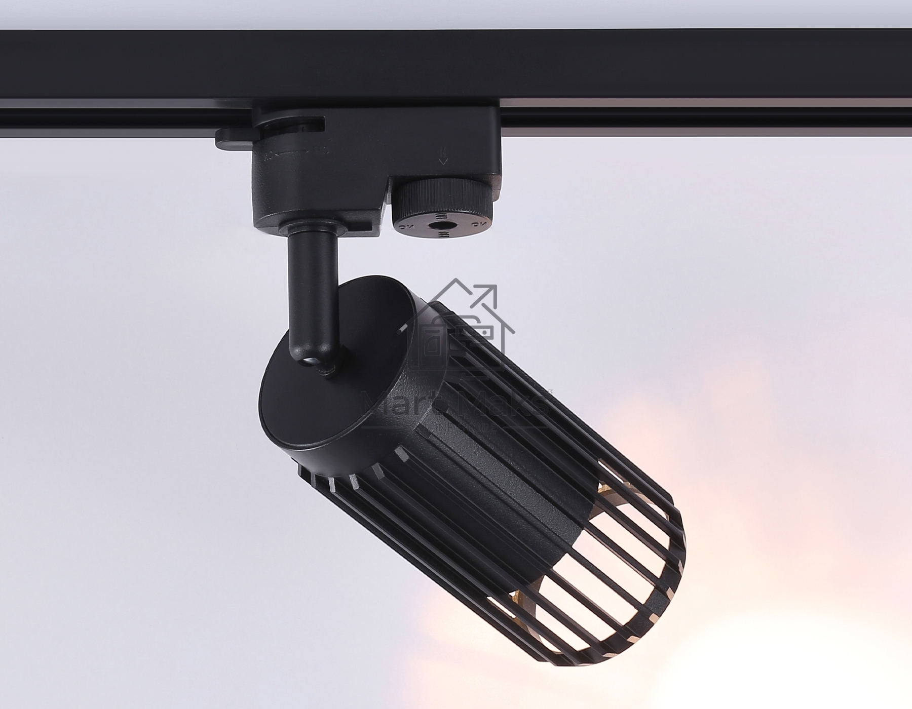 Трековый однофазный светильник Ambrella light GL5158 BK черный GU10 D60*120