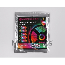 Светодиодная лента Ambrella light GS4301 5050 30Led/ 7.2W m/ 24V IP20 RGB/ 5000*10*1.87mm (4 конт.)