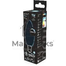 Лампа cветодиодная LED Gauss Filament Свеча 9W 610lm 4100К Е14 milky диммируемая 1/10/50 103201209-D