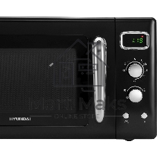 Микроволновая печь Hyundai HYM-D3040 черный, 23 л, 800 Вт, переключатели - кнопки, поворотный механизм