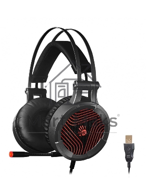 Наушники с микрофоном A4Tech G530 черный/серый 1.8м мониторы оголовье