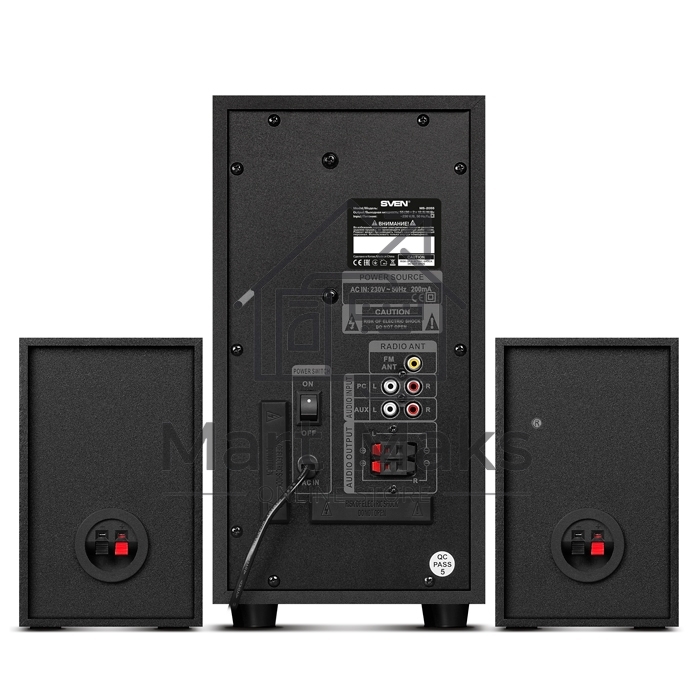Акустическая система SVEN AC MS-2055, черный (55Вт, FM-тюнер, USB/SD, дисплей, ПДУ, Bluetooth)