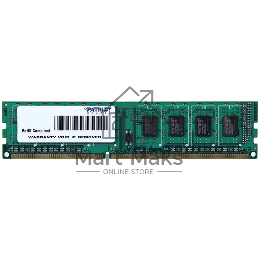 Оперативная память Patriot, DDR3, 4GB (1x4 GB), 1600 MHz, CL11, DIMM